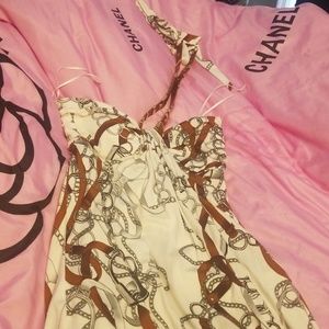 Cache equestrian print maxi dress M